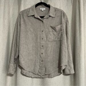 Haven Well Within Women’s Button Down Minimalist Top Size M